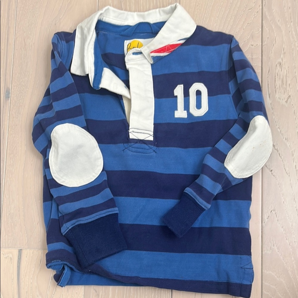 Mini Boden Striped Kids Rugby Shirt 3-4